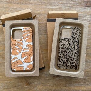 Two iPhone 13 Pro Casely phone cases